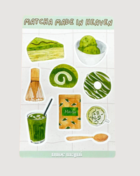 Matcha Made in Heaven Sticker Sheet