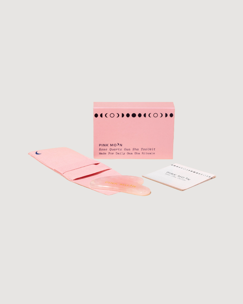 Rose Quartz Gua Sha Facial Toolkit
