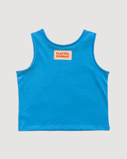 ☀️ Organic Play Tank - Blue