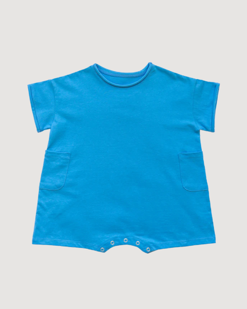 ☀️ Organic Play Suit - Blue