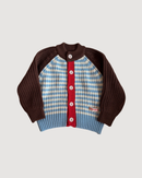 Chunky Knit Cardigan - 100% Cotton Yarn (Ice Cream Float)