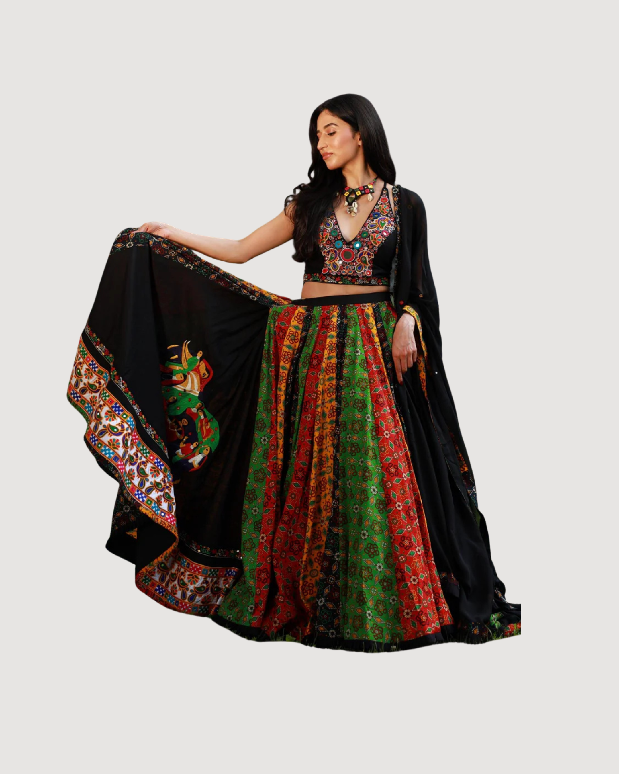 Mia Multi Color Full Flare Chaniya Choli