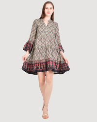 Juniper Ajrakh Print Mini Dress