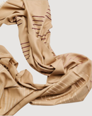 Maple Beige Handwoven Hand Embroidered Classic Scarf