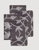 Folio Black Handcrafted Shibori Print Cotton Table Napkins ( set of 4 )