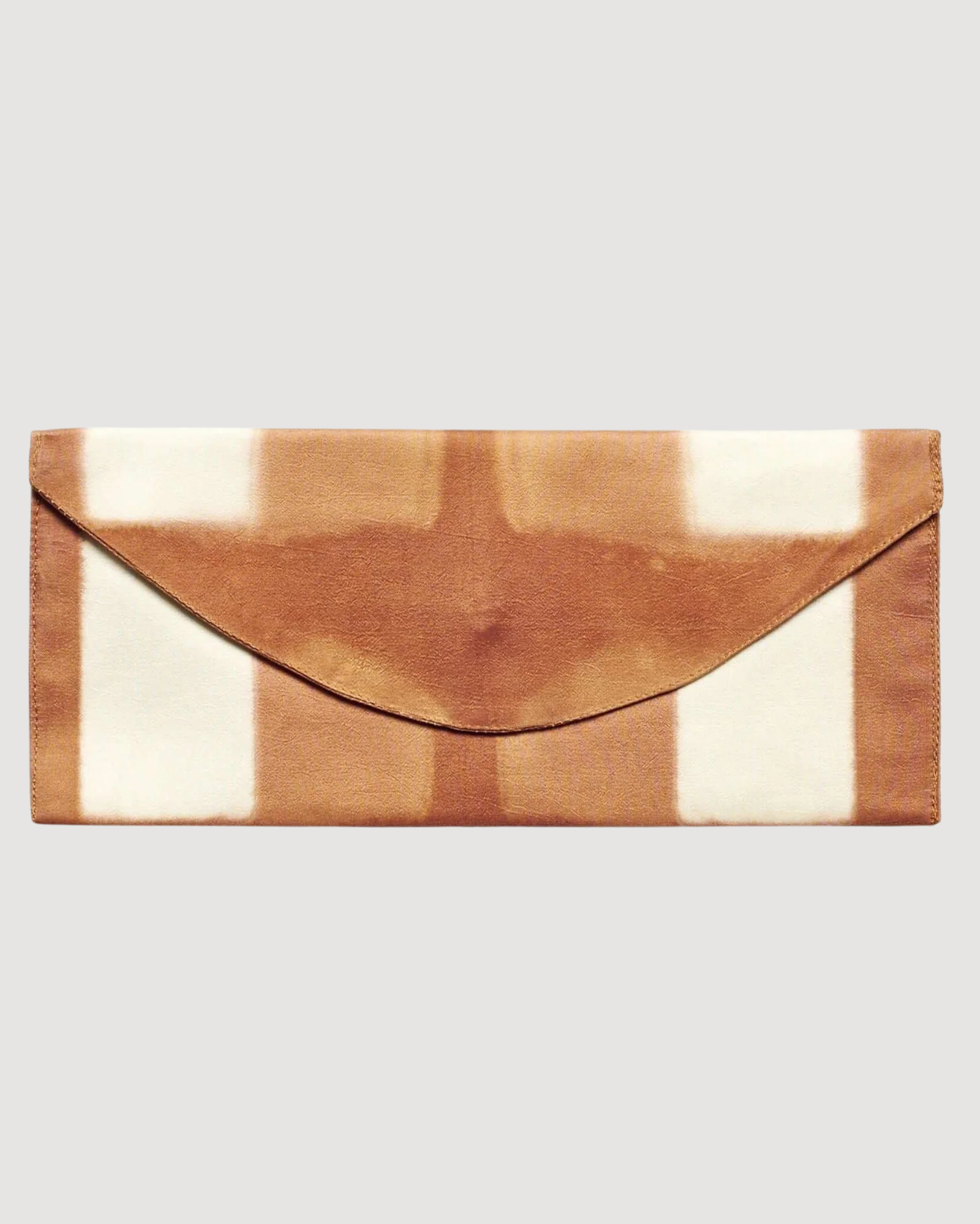 Melo Gold Mulberry Silk Shibori Hand Crafted Envelope Pouch