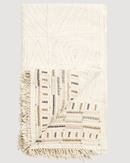 Unah Brown Hand Embroidered Organic Cotton Artisanal Throw