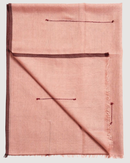 Clay Mist Handwoven Hand Knotted Soft Cotton Scarf In Neutral Color