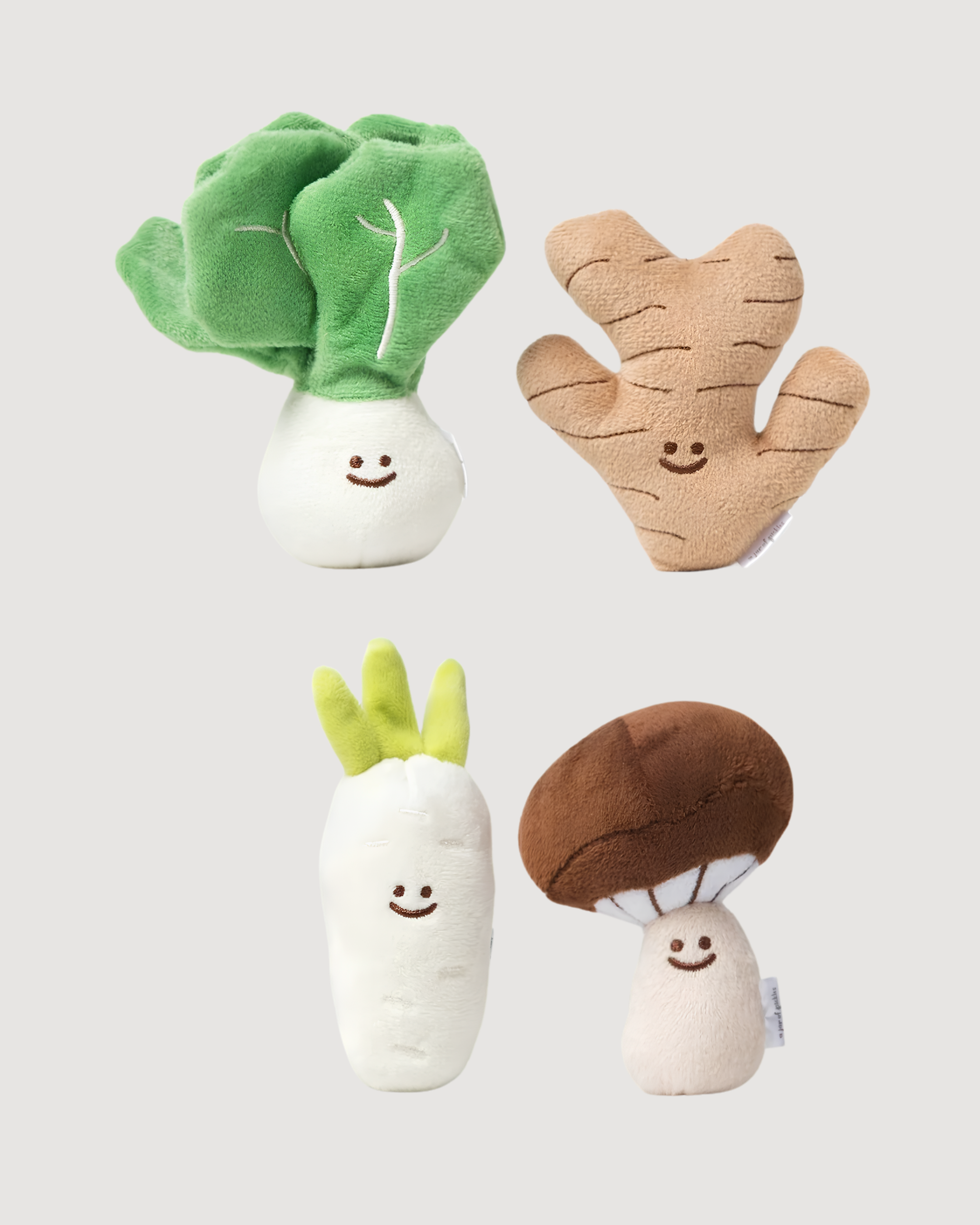Mini Vegetable Veggie Plushie Set
