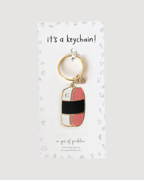 Spam Musubi Enamel Keychain