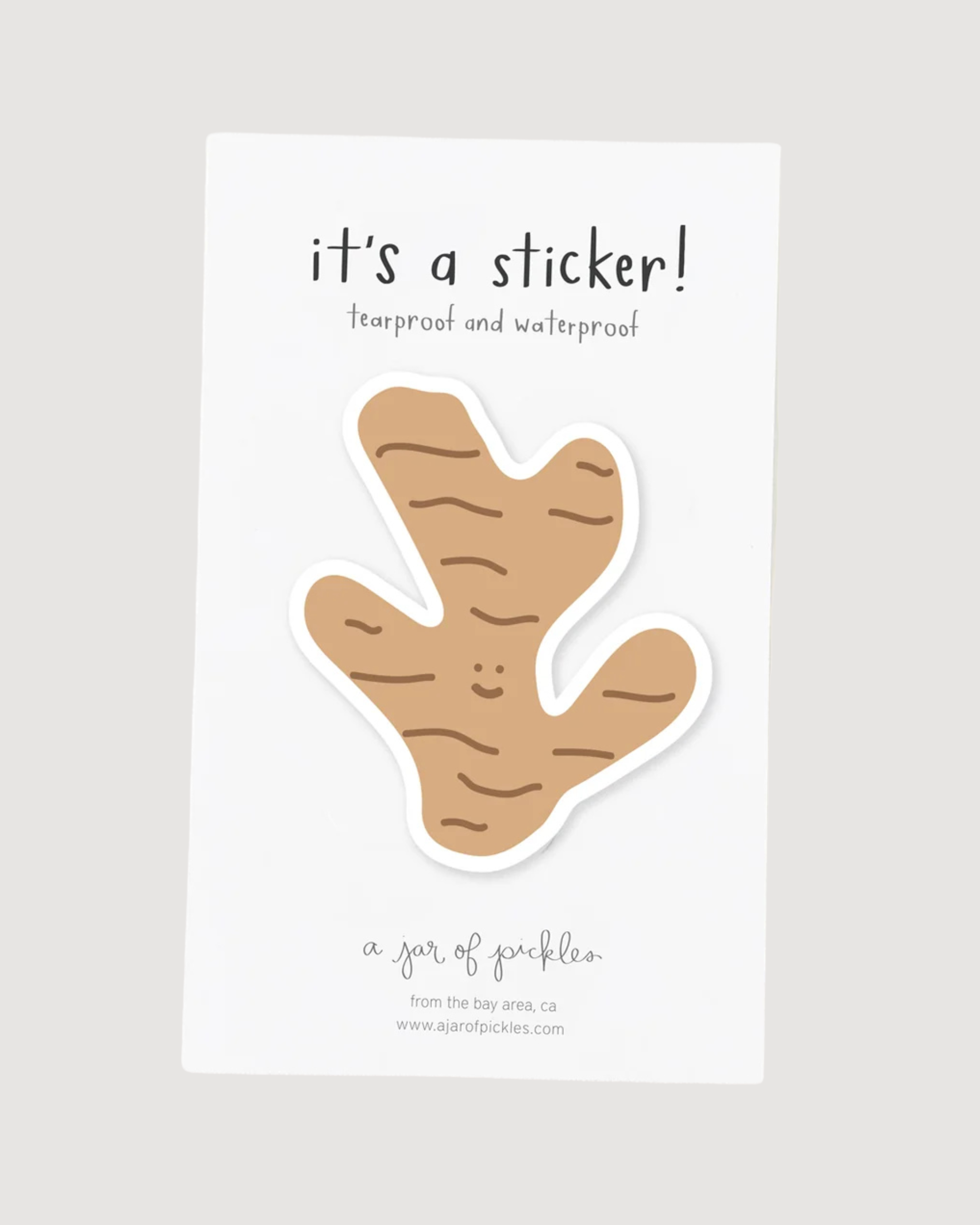 Ginger Vinyl Sticker