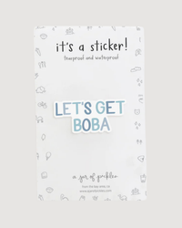 Let's Get Boba Vinyl Sticker