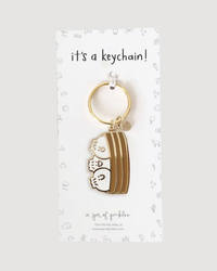 Bao Dumpling Basket Enamel Keychain