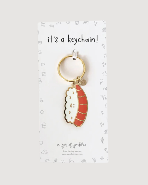 Sushi Enamel Keychain