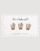 Boba Pin Set of 3