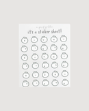 Mini Bao Dumpling Clear Sticker Sheet