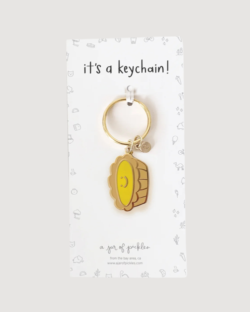 Dan Tat Egg Tart Enamel Keychain