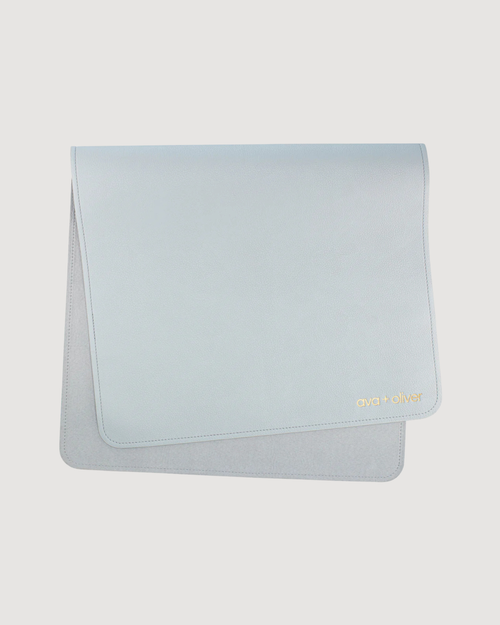 Vegan Leather Changing Mat, Blue - CULTR