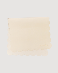 Vegan Leather Changing Mat | Cream Scallop