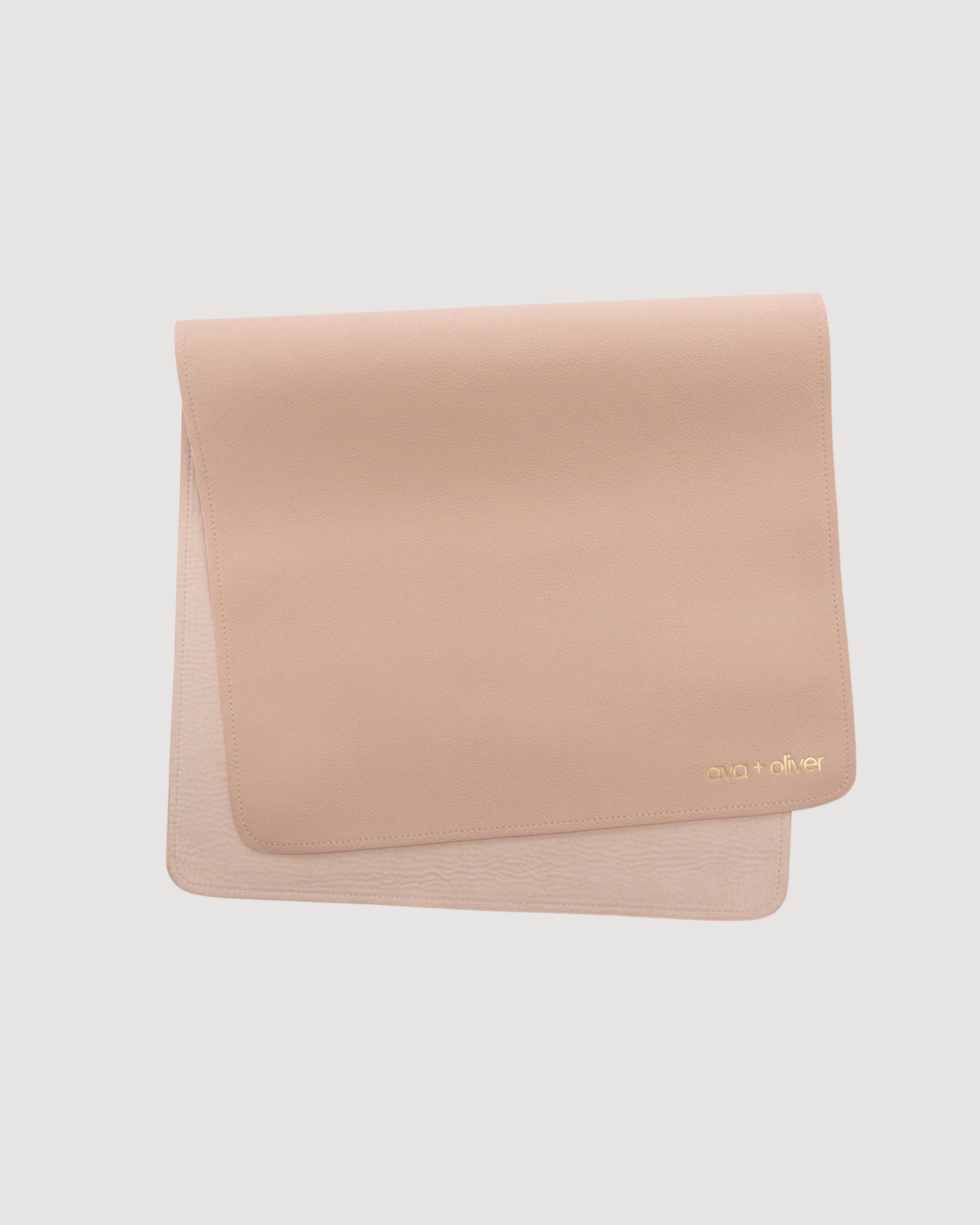 Vegan Leather Changing Mat | Pink Sand