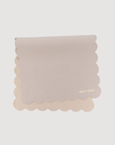 Vegan Leather Changing Mat | Grey Scallop