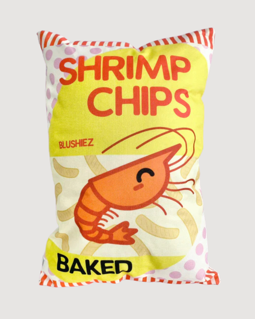 Shrimp Chips Decorative Throw Pillow - CULTR