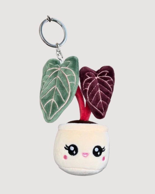 Anthurium Red Crystal Plush Keychain - CULTR