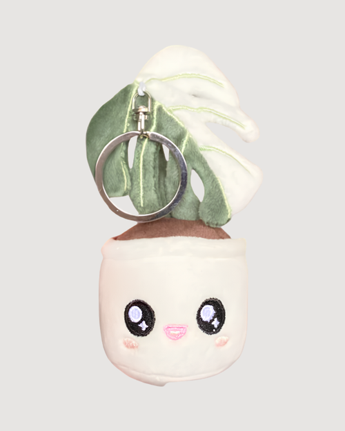 Monstera Deliciosa Albo Variegata Plush Keychain - CULTR