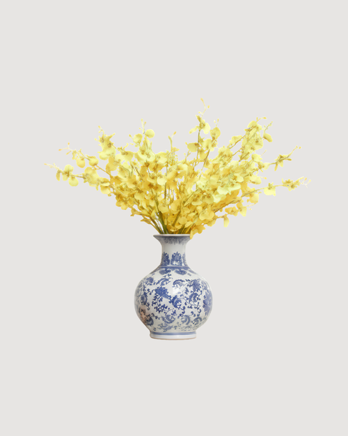 Yellow Dancing Orchid Flowers, 10 Stems - CULTR
