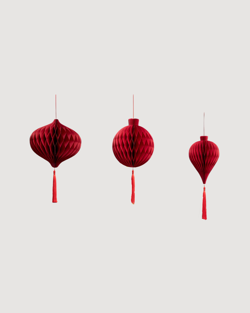 Honeycomb Red Lanterns, Set of 6 - CULTR