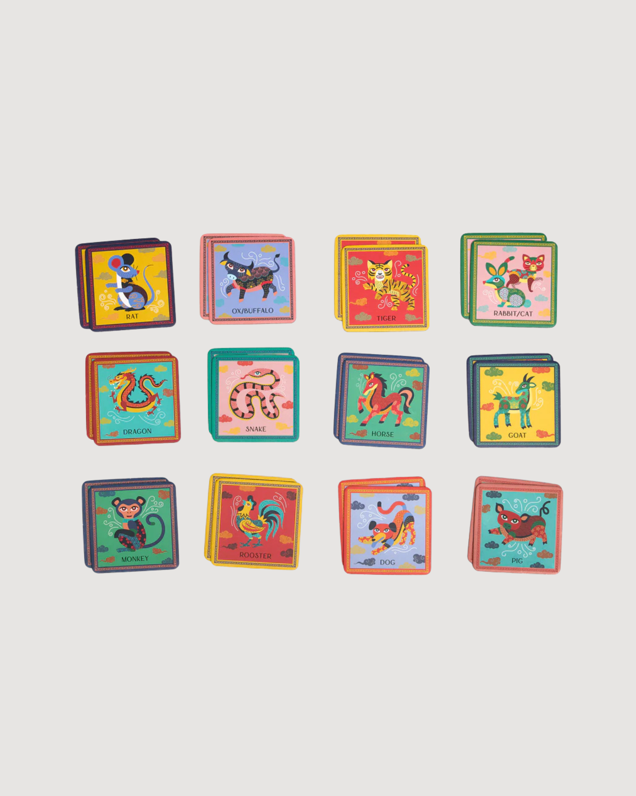 Chinese/Vietnamese Zodiac Memory Match Game