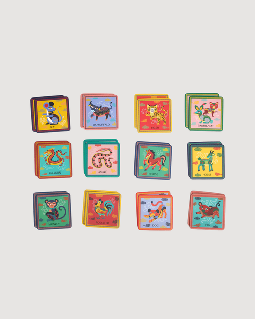 Chinese/Vietnamese Zodiac Memory Match Game - CULTR