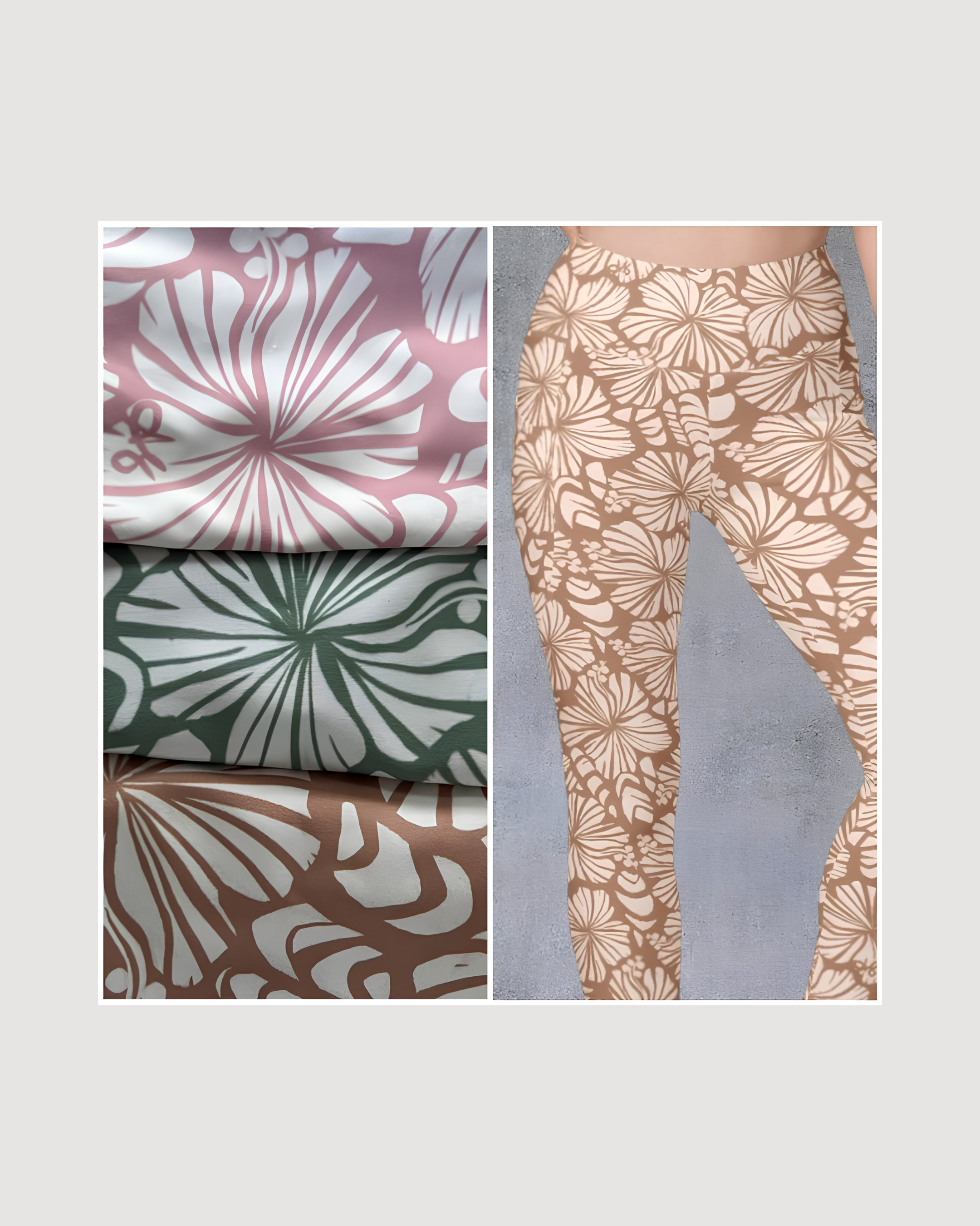Hibiscus & Shells Recycled Pocket Leggings
