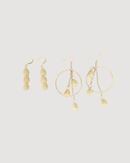 Resin Pikake Drop Earrings, Gold Plated Nickel and Lead Free - CULTR