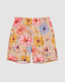 Sandy Watercolor Hibiscus Recycled Swim Shorts - CULTR