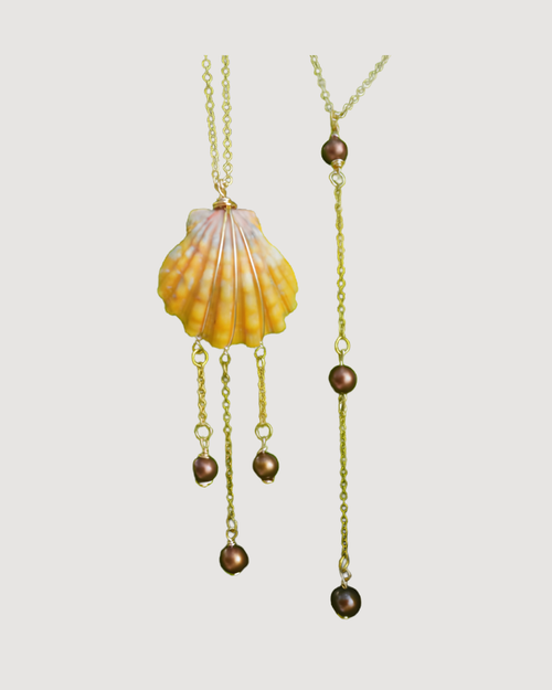 Sunrise Chocolate Pearl Necklace - CULTR