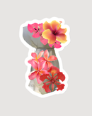 Floral Latte Stone Sticker - CULTR