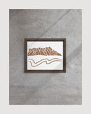 Minimalist Diamond Head Crater Framed Canvas - CULTR