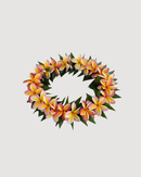 Thick Ti Leaf Plumeria Lei or Lei Po'o - CULTR
