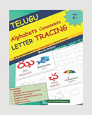 TELUGU Alphabets Consonants LETTER TRACING: 36 TELUGU CONSONANTS Letter Tracing Book with Words & Pictures