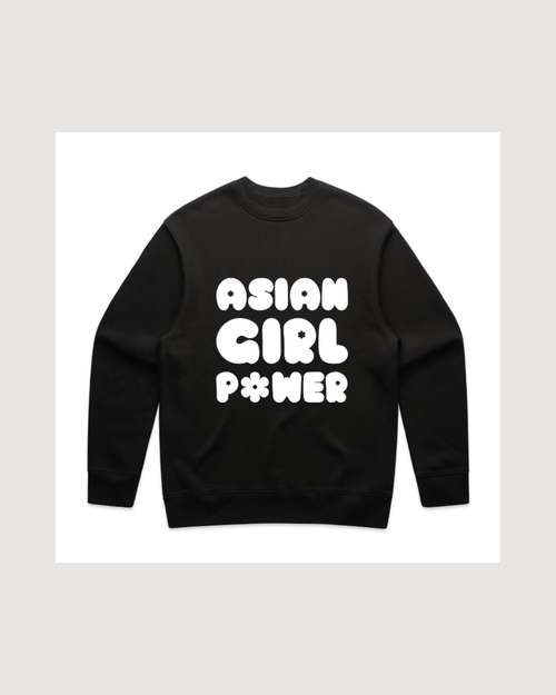 Asian Girl Power Bubble Sweatshirt