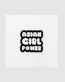 Asian Girl Power Bubble Sticker