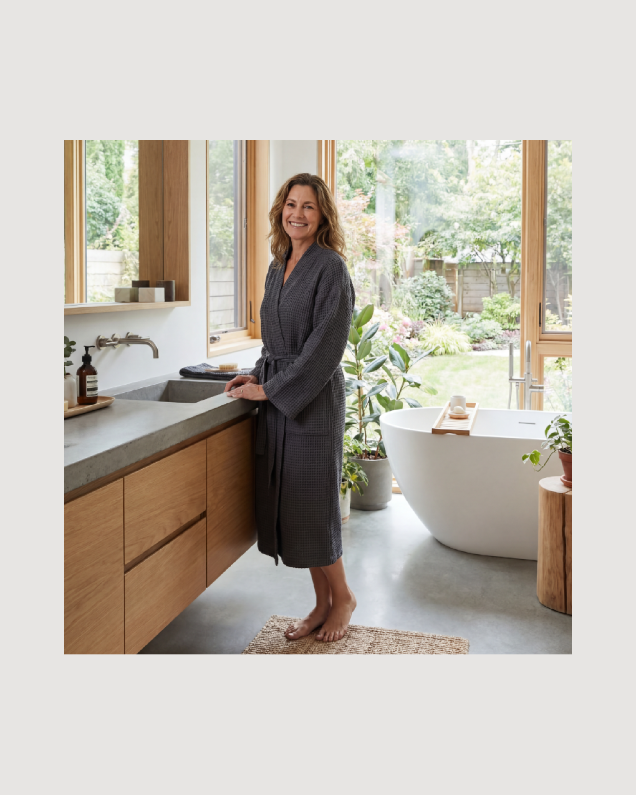 Bamboo Waffle Bathrobe