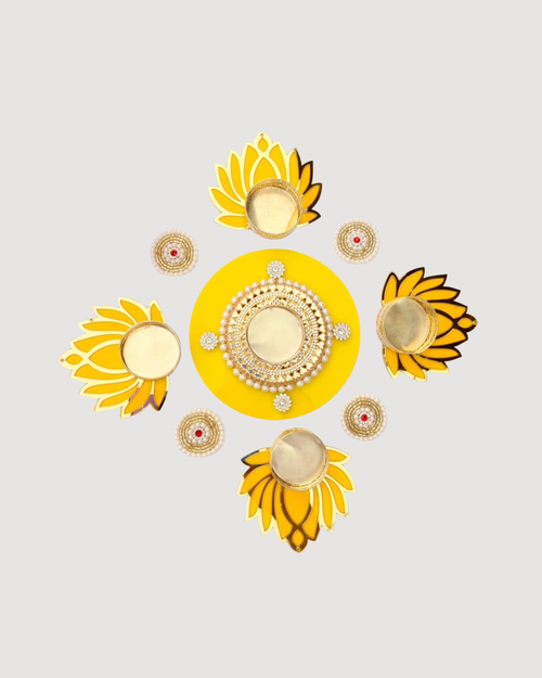 Acrylic Rangoli - Eco Friendly Decoration for Diwali