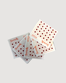 Set of 5 Red Forehead Round Red Bindi For Women, Kumkum Bindi for Ladies - Small Size for Regular Use, Wedding, Festive Occasions, Parties, Karwa Chauth