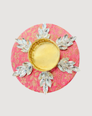 Ready to Gift - Set of 2 Brocade T-light Holders in Organza Potli