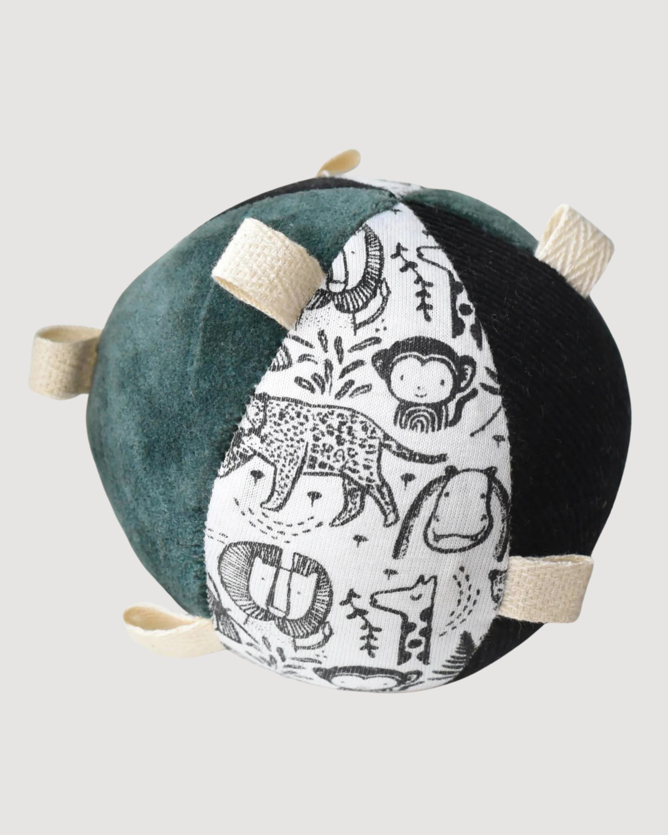 Taggy Ball with Rattle - Wild