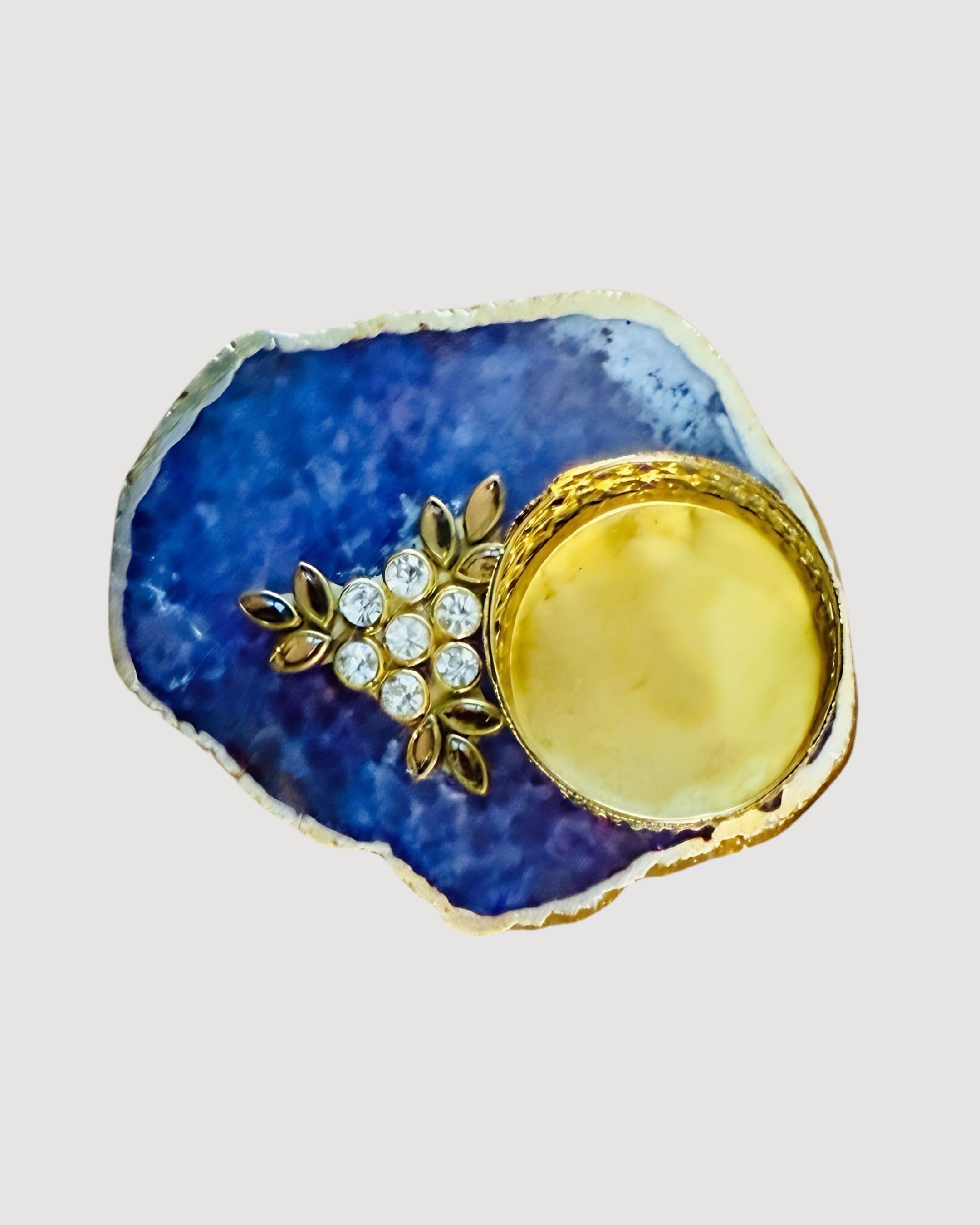 Designer Agate T Light Holder - Housewarming/Host Gift /Diwali Giff