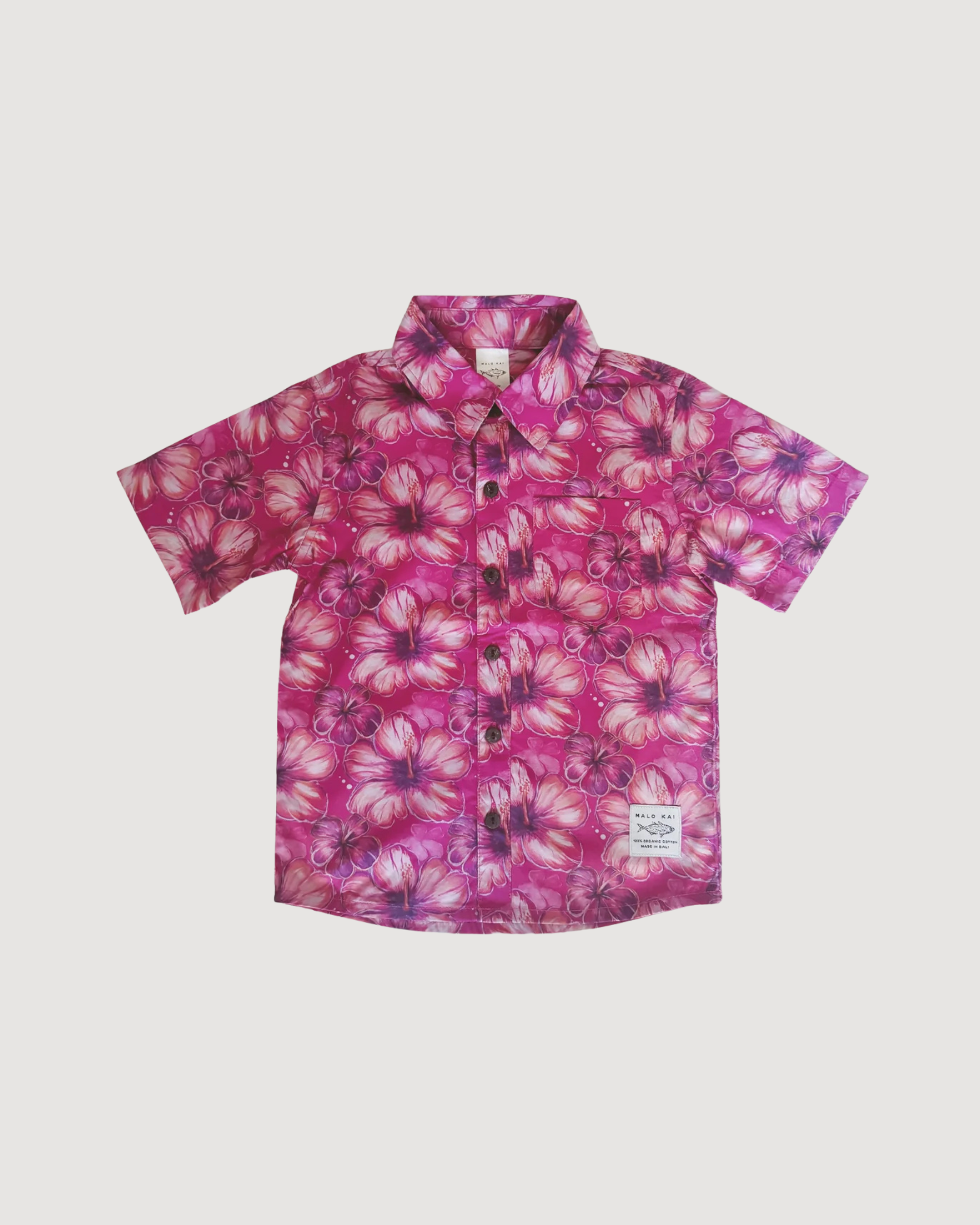 Hibiscus Hunny Kids Aloha Shirt