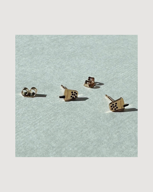 Boba Milk Tea Earring Studs